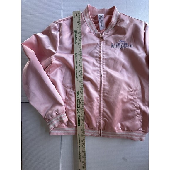 Disney Store Ariel Pink W/Sequin Satin Varsity Jacket The Little Mermaid… - Picture 3 of 16